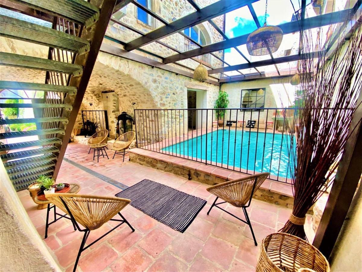 Gite De Groupe 9Ch Ou 3 Gites Independants De 3Ch - Patio Et Piscine Interieure Chauffee Toute L'Annee Vallon-Pont-dʼArc 외부 사진