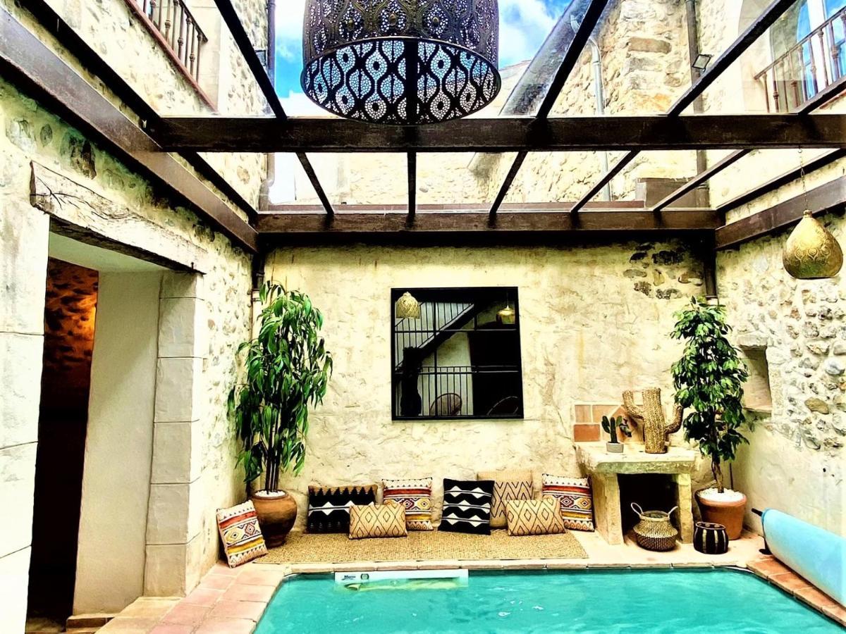 Gite De Groupe 9Ch Ou 3 Gites Independants De 3Ch - Patio Et Piscine Interieure Chauffee Toute L'Annee Vallon-Pont-dʼArc 외부 사진