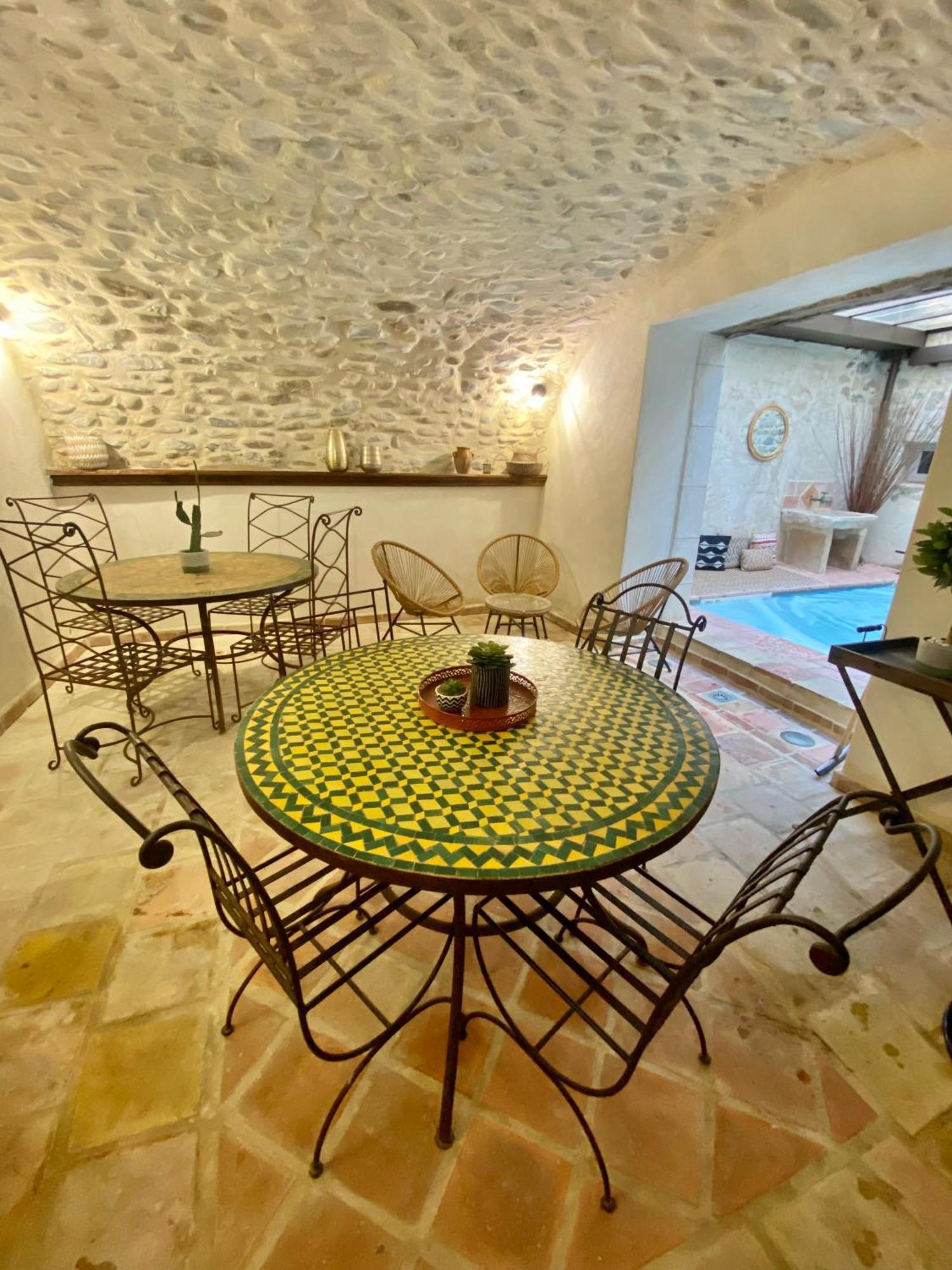 Gite De Groupe 9Ch Ou 3 Gites Independants De 3Ch - Patio Et Piscine Interieure Chauffee Toute L'Annee Vallon-Pont-dʼArc 외부 사진